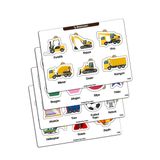Kututr Çocuklar Için Eğitici Ve Öğretici Ahşap Renkli Yapboz 4'lü Set 102