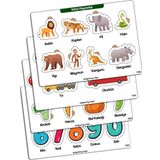 Kututr Çocuklar Için Eğitici Ve Öğretici Ahşap Renkli Yapboz 4'lü Set 104