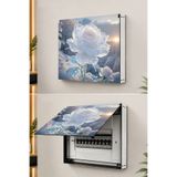 kutuTR Dekoratif Sigorta Kutusu Kapağı 39x32 cm Açılır Kapaklı Elektrik Panosu Gizleme Paneli SS022