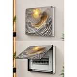 kutuTR Dekoratif Sigorta Kutusu Kapağı 39x32 cm Açılır Kapaklı Elektrik Panosu Gizleme Paneli SS029