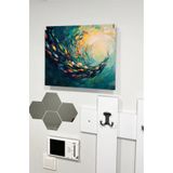 kutuTR Dekoratif Sigorta Kutusu Kapağı 39x32 cm Açılır Kapaklı Elektrik Panosu Gizleme Paneli SS033