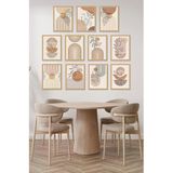 Kututr Dekorize Mdf 11 Parça 3 Mm Çerçeve Görünümlü Salon Ve Oda İçin Bohem Tablo Seti 4