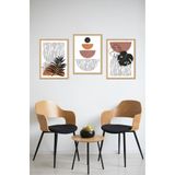 Kututr Dekorize Mdf 3 Parça Mm Çerçeve Görünümlü Bohem Tablo 3022,3022 30 X 40