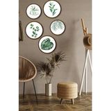 Kututr Dekorize Mdf 5 Parça Çerçeve Görünümlü Tablo Set 5019