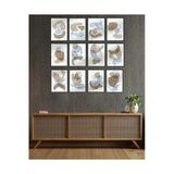 Kututr Dekorize Mdf Tablo Seti 12 Parça 3 Mm - Çiçekli Salon Oturma Yatak Odası Için Duvar Dekoru