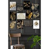 kutuTR Dekorize Mdf Tablo Seti 12 Parça 3 Mm - Gold Salon Oturma Yatak Odası Için Duvar Dekoru goldmodel01.