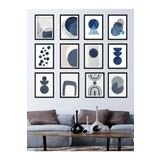 kutuTR Dekorize Mdf Tablo Seti 12 Parça 3 Mm - Mavi Soyut Salon Oturma Yatak Odası Için Duvar Dekoru Model3_room6.