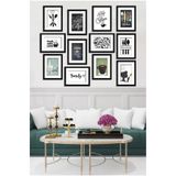 Kututr Dekorize Mdf Tablo Seti 12 Parça 3 Mm Mutfak Salon Oturma Yatak Odası Için Duvar Dekoru,Renkli 21 X 30,8692016043311