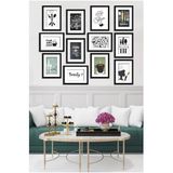 Kututr Dekorize Mdf Tablo Seti 12 Parça 3 Mm Mutfak Salon Oturma Yatak Odası Için Duvar Dekoru,Renkli 30 X 40,8692016043328
