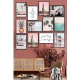 kutuTR Dekorize Mdf Tablo Seti 12 Parça 3 mm - Retro Salon Oturma Yatak Odası İçin Duvar Dekoru TYCHUYWU6N169711233463461