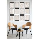 KutuTR Dekorize Mdf Tablo Seti 12 Parça - Salon Oturma Odası İçin Duvar Dekoru Çerçeve Görünümlü ONK 1004 30 x 40
