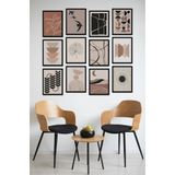 Kututr Dekorize Mdf Tablo Seti 12 Parça Salon Oturma Odası İçin Duvar Dekoru Çerçeve Görünümlü Onk Seri,Onk 1012 30 X 40