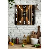 kutuTR Işıklı Koridor Temalı Temperli Cam Kare Saat 33x33 cm Ebadında UV Baskı - KCS102