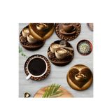 kutuTR 🟤 KAHVE TUTKUNLARINA ÖZEL TASARIM – 6’LI MDF BARDAK ALTLIĞI SETİ ☕️ BRD-024