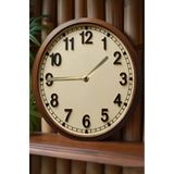 kutuTR Klasik Ahşap Görünümlü 3D MDF Duvar Saati – 33 cm | Retro & Şık Dekorasyon SDW306