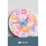 Kututr Mdf 33 Cm Sessiz Mekanizmalı Duvar Saati – 2D Hd Baskı 3D Görünümlü Tasarım,Sdw250 X