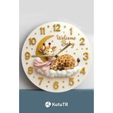 Kututr Mdf 33 Cm Sessiz Mekanizmalı Duvar Saati – 2D Hd Baskı 3D Görünümlü Tasarım,Sdw253 X