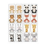 kutuTR Notpa 16 Parça Hayvanlar Zeka Kartları Eşleştirme Oyunu Hafıza Kartı Ahşap Eğitici Puzzle Hyv 2