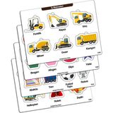 KutuTR Notpa Çocuklar Için Eğitici ve Öğretici Ahşap Renkli Yapboz 4lü Set 102