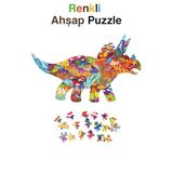 kutuTR Notpa Renkli Hayvanlar Ahşap Kutulu Vip Puzzle Dinazor Serisi 3 202 Parça +5 yaş ve Yetişkinler 8692016026772