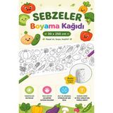 KutuTR Taşıtlar Boyama Kağıdı 30X250 cm Eğitici Çocuk Aktivite Rulo Boyama Posteri