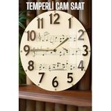Kututr Zamanı Şık Bir Şekilde Takip Edin! 3D Görünümlü Temperli Cam Saat – 33 Cm Csdw428,Csdw428 X