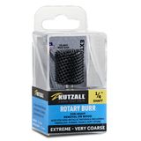 Kutzall Aşırı Silindir Döner Çapak, 1⁄4" Şaft, Çok Kaba - Bosch, DeWalt, Milwaukee, Makita için Ağaç İşleme Eklentisi. Aşındırıcı Tungsten Karbür, 3⁄4" (19mm) Dia. X 1" (25.4mm) Uzunluk, CX-34C