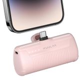 Kuulaa 4500 mAh Küçük Taşınabilir Telefon Şarj Cihazı Android Kompakt Fişli Pil Paketi Taşınabilir iPhone 15, Samsung Galaxy, Moto, LG, Piksel, Pembe ile Uyumlu