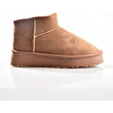 Kuum London K11Y02 Kadın Içi Tüylü Kısa Boy Ugg Bot - Taba