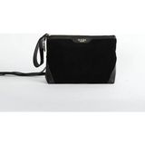 Kuum London K33ZD343K Hakiki Süet Deri Kadın Clutch Çanta - Standart - Siyah