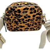 Kuum London Omuz Askılı Leopar Desenli Premium Kadın Çantası 21X16X9CM - Orta Boy - Leopar - Siyah