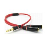 Kuvars Kulaklık Çoklayıcı 3.5mm Stereo Monster Stili Kulaklık Çoğaltıcı