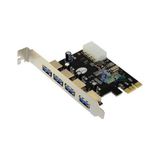 Kuvars PCI Express 4 Port USB 3.0 Kart Usb Çoklayıcı Çoğaltıcı Çevirici Dönüştürücü