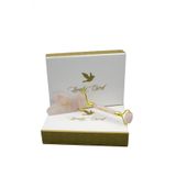 Kuvars Roller Ve Kalp Şeklinde Gua Sha Taşı Quartz Roller