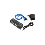 Kuvars Usb 3.0 2.0 Çoklayıcı Çoğaltıcı Hub 4 Port Adaptörlü On/off Anahtarlı