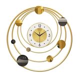 KUYBTU Büyük Duvar Saatleri, Büyük Duvar Saatleri, Metal Büyük Duvar Saatleri, Yaratıcı Güneş Sistemi Saati Modern Sessiz Tik Takmayan Yuvarlak Büyük Duvar Saatleri, Modern Duvar Saati-Tek Renk - 20