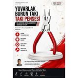 Kuyumcu Hobi Takı Için Yuvarlak Burun Pense Tel Bükme Şekillendirme Kesicili Kargaburnu 12 cm 7 - Diğer - Çok Renkli