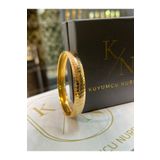 Kuyumcu Nurettin 12 gr Bronz Renk Yılan Derisi Desenli 22 Ayar Altın Bilezik