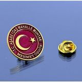 kuyumcudan Isimli Muhtar Rozeti - 925 Ayar Gümüş