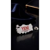 Kuyumcudan Yeni Parti Türkiye Gümüş Kaplama Yaka Rozeti