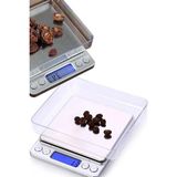 Kuyumculara Özel Hassas Terazi Tartı Profesyonel Full Çelik Pilli Gram Ölçer Terazi 500GR/0,01GR