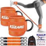 KUZARO Manşetli Ayak Bileği Direnç Bantları, Egzersiz için Ayak Bileği Ağırlık Bantları, Kadın Bacak ve Glutes Egzersiz Ekipmanları, Ayak ve Ganimet Antrenörü, Ev Spor Salonu Fitness Ekipmanları, Ayak