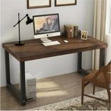 Kuzela Ahşap Metal Ayaklı Çalışma Masası - 60X140X75 - Çam