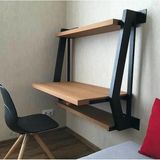 Kuzela Metal Ahşap Duvar Çalışma Masası. - 50X120 - Ceviz