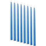 Kuzey 10 Adet Blue Candlestıck Mavi Şamdan Mumu Mavi Mum Parlak Mavi Şamdan Mumu Masa Mumu Mavi Kalın Uzun Mum - Açık Mavi