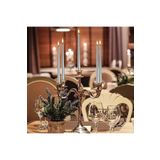Kuzey 10 Adet Silver Candlestıck Gümüş Şamdan Mumu Gümüş Mum Parlak Gümüş Şamdan Mumu Gümüş Kalın Uzun Mum GÜMÜŞ