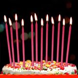 Kuzey 12 Adet Kırmızı Pasta Mumu Kırmızı Doğum Günü Mumu Kırmızı Uzun Mum Kırmızı Ince Mum Kırmızı Mum Church Red Candles