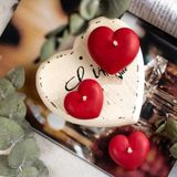 Kuzey 12 Pcs Heart Red Floating Water Candle Vıp Kalite 12 Adet Kırmızı Su Mumu Suda Yüzen Mum Kırmızı Mum