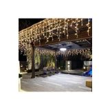 KUZEY 4 METRE GÜN IŞIĞI SAÇAK PERDE LED IŞIK 16 DALLI 70 CM 50 CM 35 CM DİR EKLEMELİ PERDE IŞIK SAÇAK LED