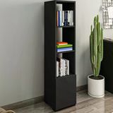 Kuzey 4 Raflı, Kapaklı Minimal Kitaplık